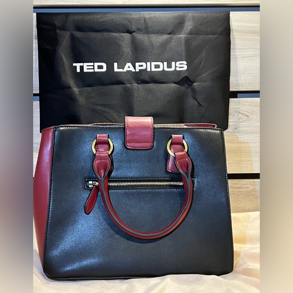 Ted Lapidus  Black and Burgundy Bag Color - Picture 3 of 6
